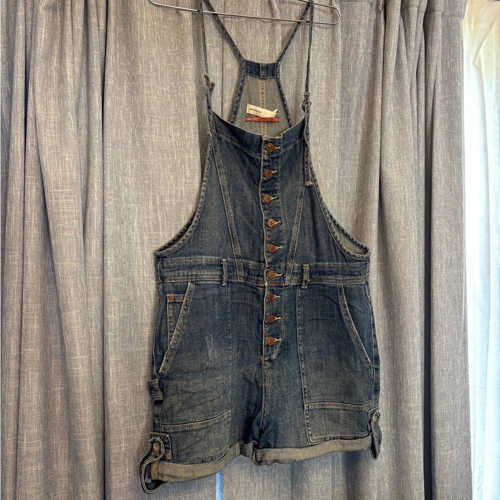 Anthropologie Denim Jumpsuit with Button Details